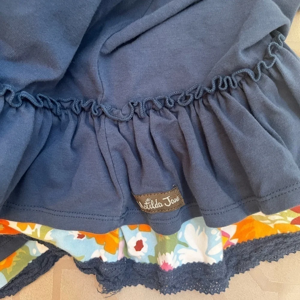 Matilda Jane Swing Time Ruffle Trim Dress Size XL Flawed - Picture 6 of 7